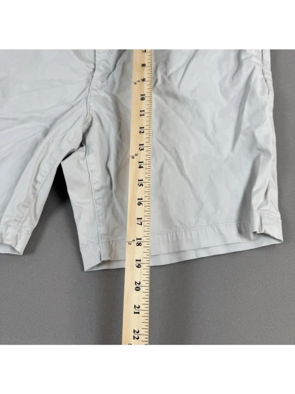 AG Adriano Goldschmied Shorts Mens Size 40 Gray Wanderer Trouser Chino Stretch
